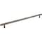 Jeffrey Alexander 18" Center-to-Center Brushed Pewter Square Dominique Appliance Handle 845-18BNBDL - alternate 1
